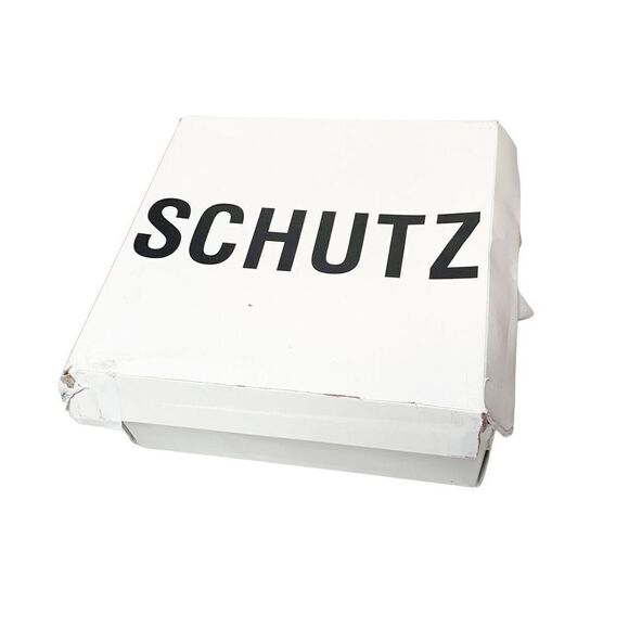 Schutz Orly Croc-Embossed Leather Combat Boot Booties Eggshell Women’s Size 9.5B - Picture 8 of 13